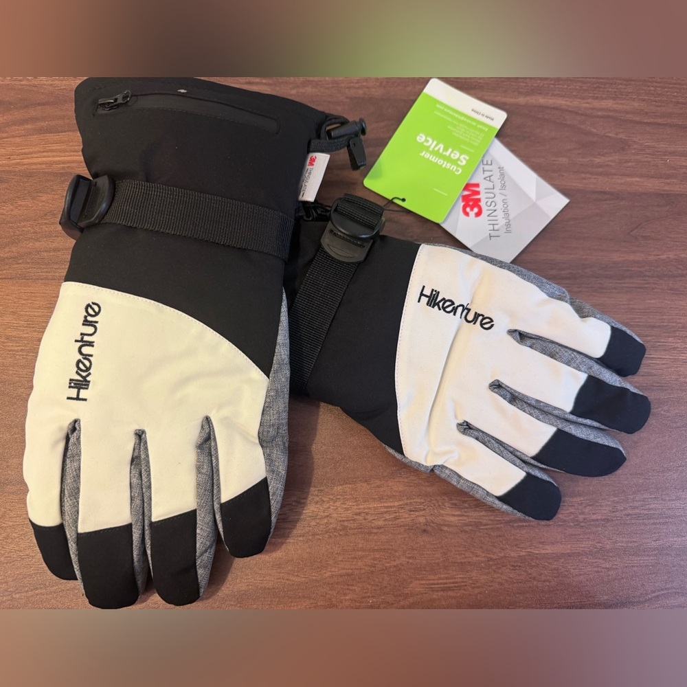 3M Thinsulate Black and White Men's Gloves